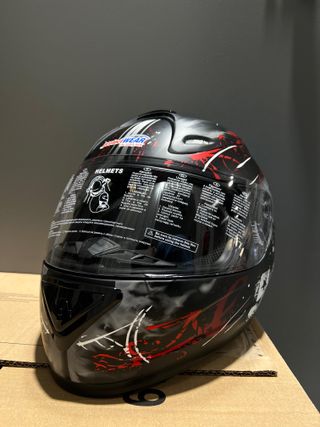 Casco Moto protectWEAR FS-801-99R Negro