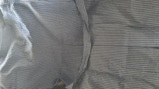 Babero Rayas Azul Talla 10