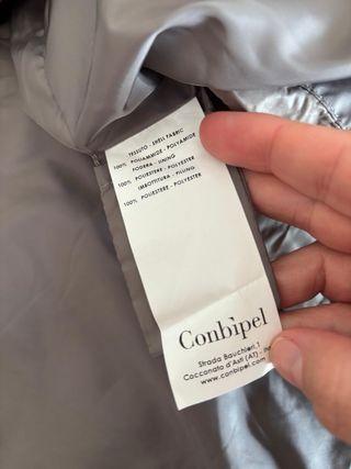 Piumino lungo Conbipel grigio taglia M