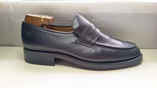 Mocassini Figini Pelle Blu Taglia 43.5