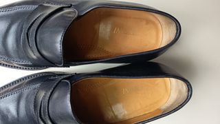 Mocassini Figini Pelle Blu Taglia 43.5