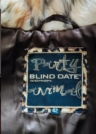 Gilet donna pelliccia sintetica beige. Marca Party