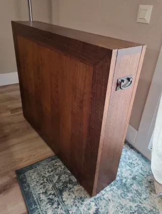 Mesa plegable madera colonial