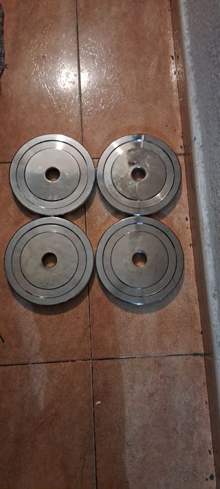 PESAS 4 DISCOS DE 5KG DE 28MM