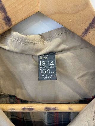 Gabardina beige niña Talla 13-14, 164 cm