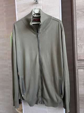 Chaqueta Emidio Tucci cremallera verde oliva