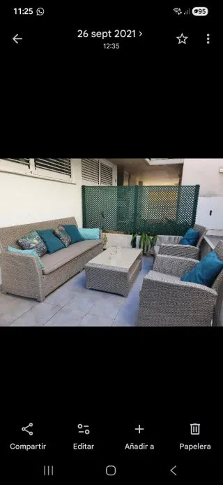 Conjunto de muebles de terraza