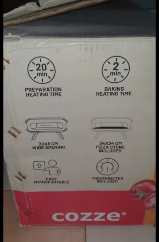 Forno pizza gas Professionale Inox pronta in 2 min