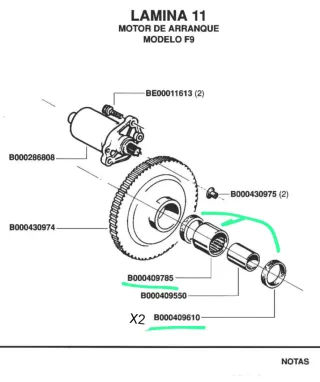 Rodamiento especial Vespino F9E