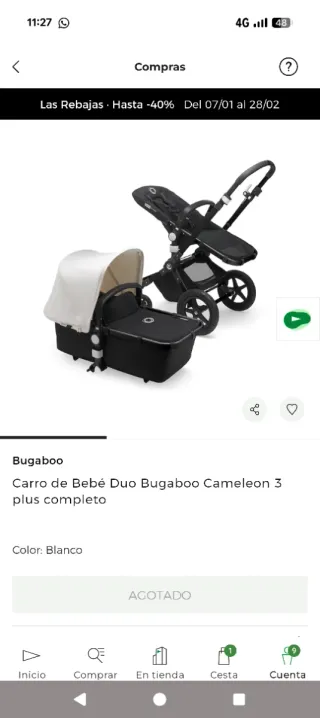 Bugaboo Camaleón 3 Plus Completo