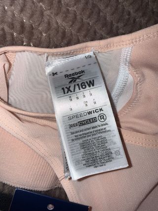 Sujetador deportivo Reebok  Talla 2XL