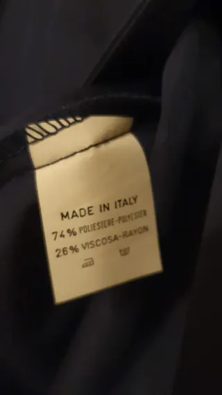 Spolverino blu doppiopetto con cintura