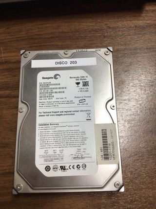 Disco Duro Seagate Barracuda 500GB
