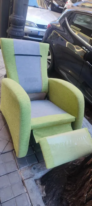 Butaca sofá reclinable verde