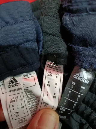 3 pantalones Chándal Adidas Negro y Azul