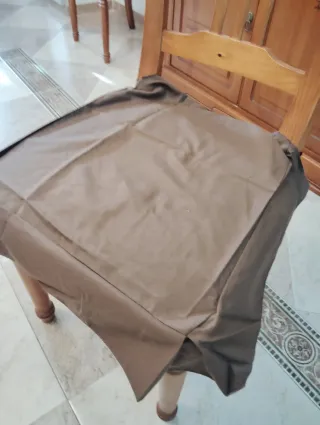 4 Fundas Silla Marrón Velcro