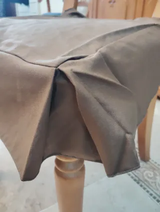 4 Fundas Silla Marrón Velcro