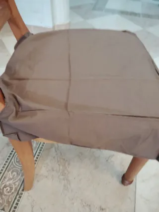 4 Fundas Silla Marrón Velcro