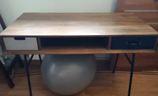 Escritorio Maisons du Monde Madera y Metal