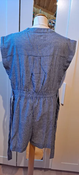 Mono rayas azul y blanco