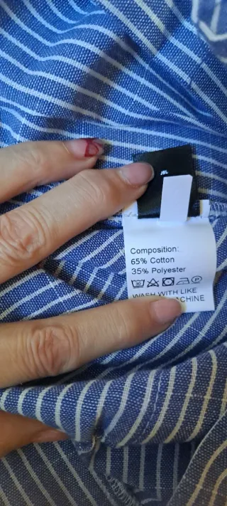 Mono rayas azul y blanco