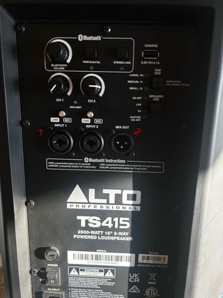 Altavoz Alto TS415 2500W Bluetooth