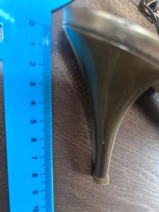 Sandali Donna Piu oro-bronzo con tacco