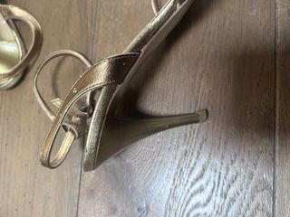 Sandali Donna Piu oro-bronzo con tacco