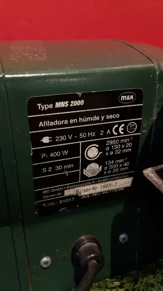 ESMERILADORA M&K MNS 2000 400w 2A OPORTUNITAT