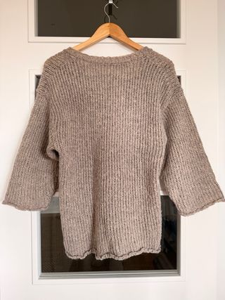 Jersey punto grueso gris