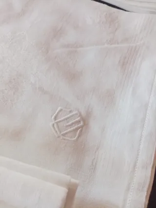 Lotto tovaglioli antichi in lino