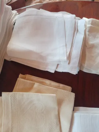 Lotto tovaglioli antichi in lino