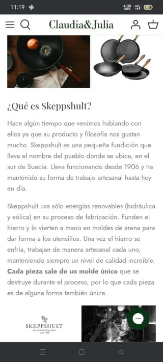 Olla fundición Skeppshult 4L Original