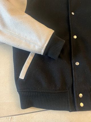Bomber Abercrombie & Fitch Uomo Nero/Beige