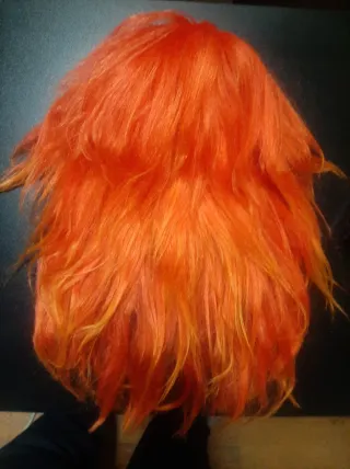 Peluca anaranjada