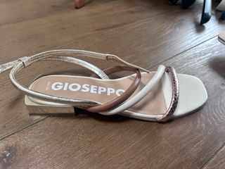 Sandali GIOSEPPO donna bianche e bronzo