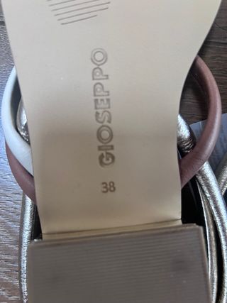 Sandali GIOSEPPO donna bianche e bronzo