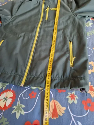 Chaqueta The North Face verde y amarilla