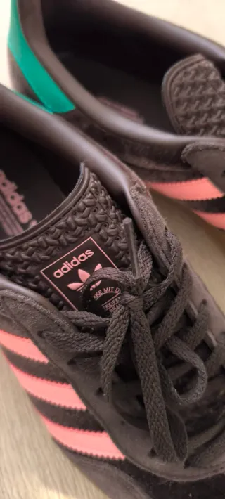 Adidas Gazelle marron y rosa talla 39.