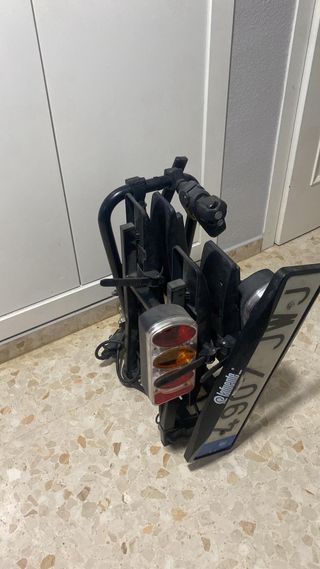 Portabicicletas plegable doble