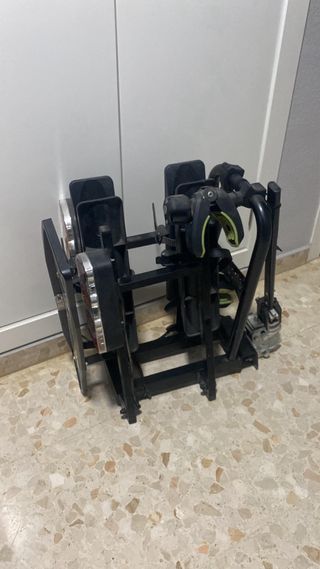 Portabicicletas plegable doble