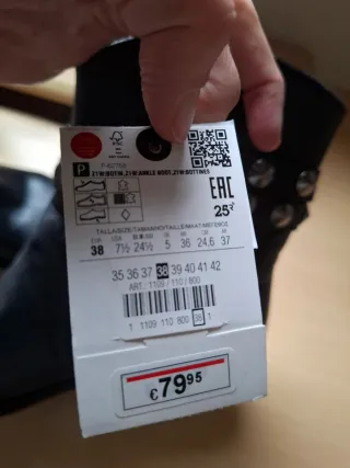 Botines piel Zara tachuelas