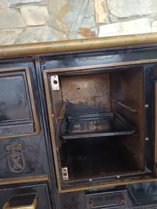 Cocina de leña de hierro