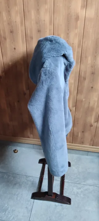 CAZADORA BOMBER MUJER PELUCHE GRIS NAF NAF