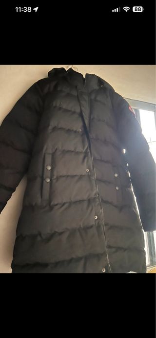 Chaqueta acolchada mujer gris