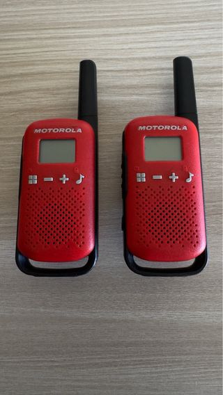 2 x Motorola T42 Rojo Walkie Talkies