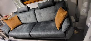 Divano 4 posti Albignano tessuto grigio