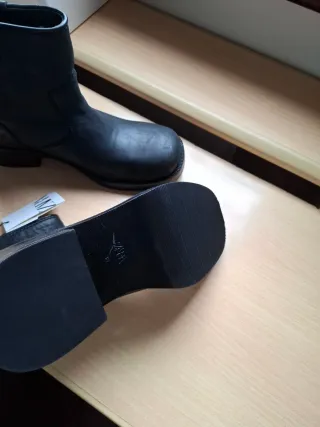 Botines piel Zara negros