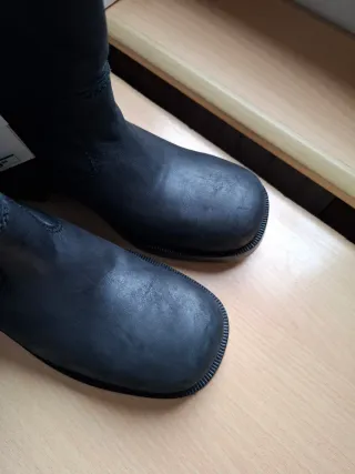 Botines piel Zara negros