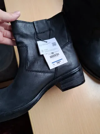 Botines piel Zara negros